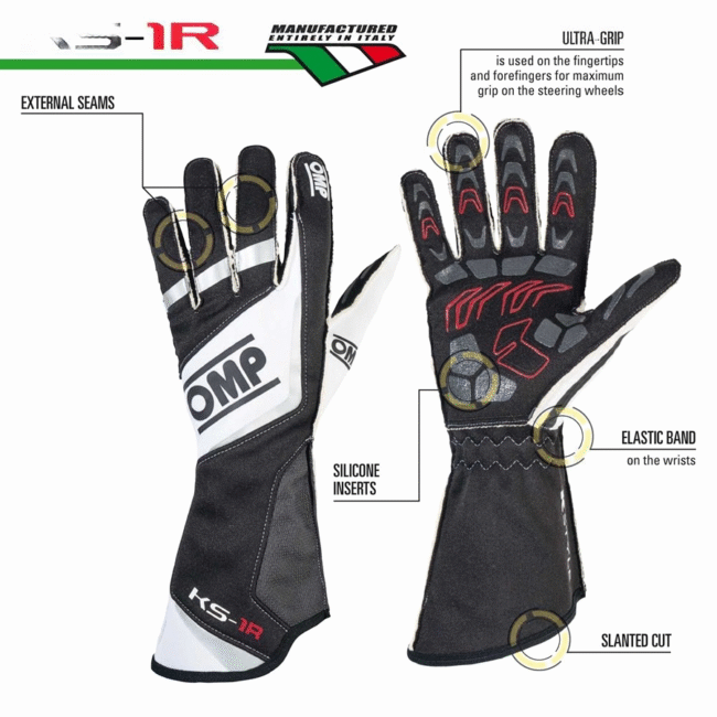 OMP DRIVER GLOVES KS-1R22