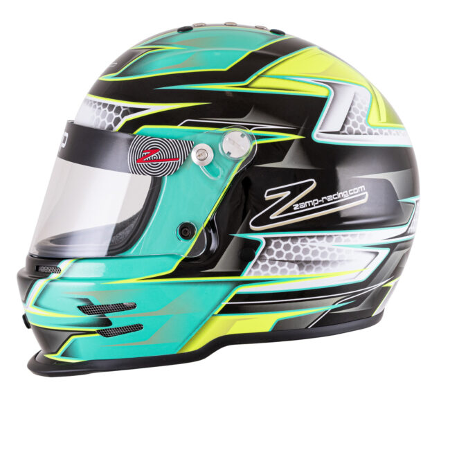 ZAMP Helmet, RZ 42 Youth, Green / Silver_1