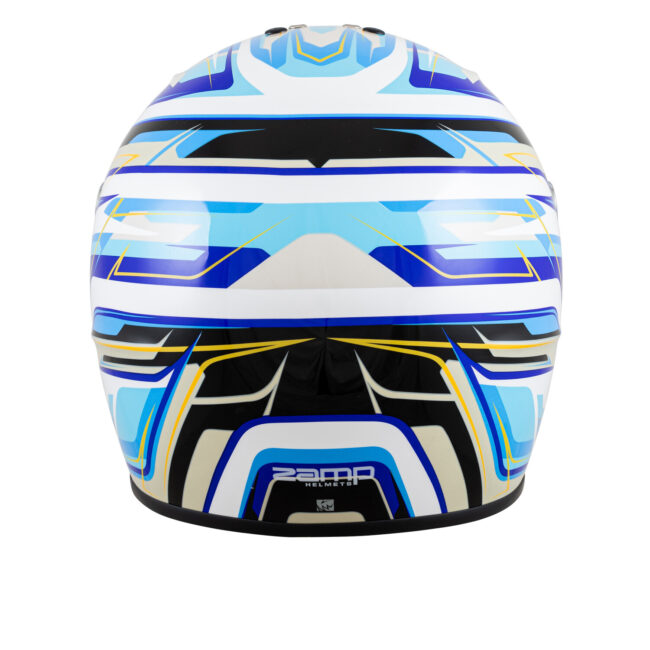 ZAMP Helmet, RZ 42 Youth White / Blue / Light Blue7